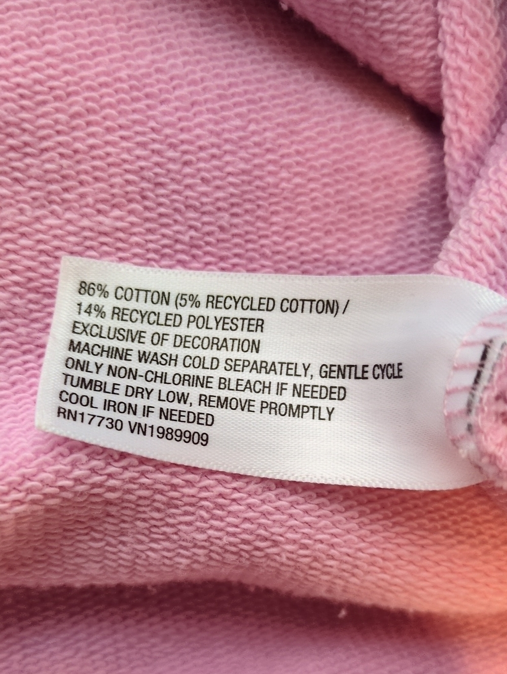 JoyLab Pink Crewneck Sweatshirt with White and Beige Stripes Size XS - Picture 7 of 7